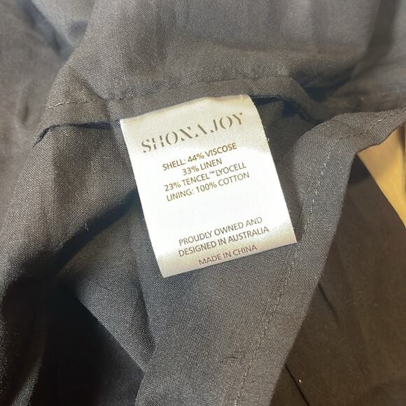 Shona Joy Lucia Bustier Floral Belted Black Maxi Dress Size 4 - Picture 9 of 9